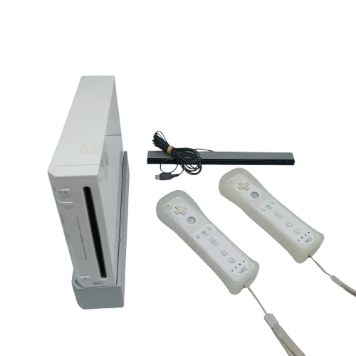 Nintendo Wii Console RVL-001 White + 3 Controllers + Sensor Bar + Power + Chargers + Accessories (CP 1421232)