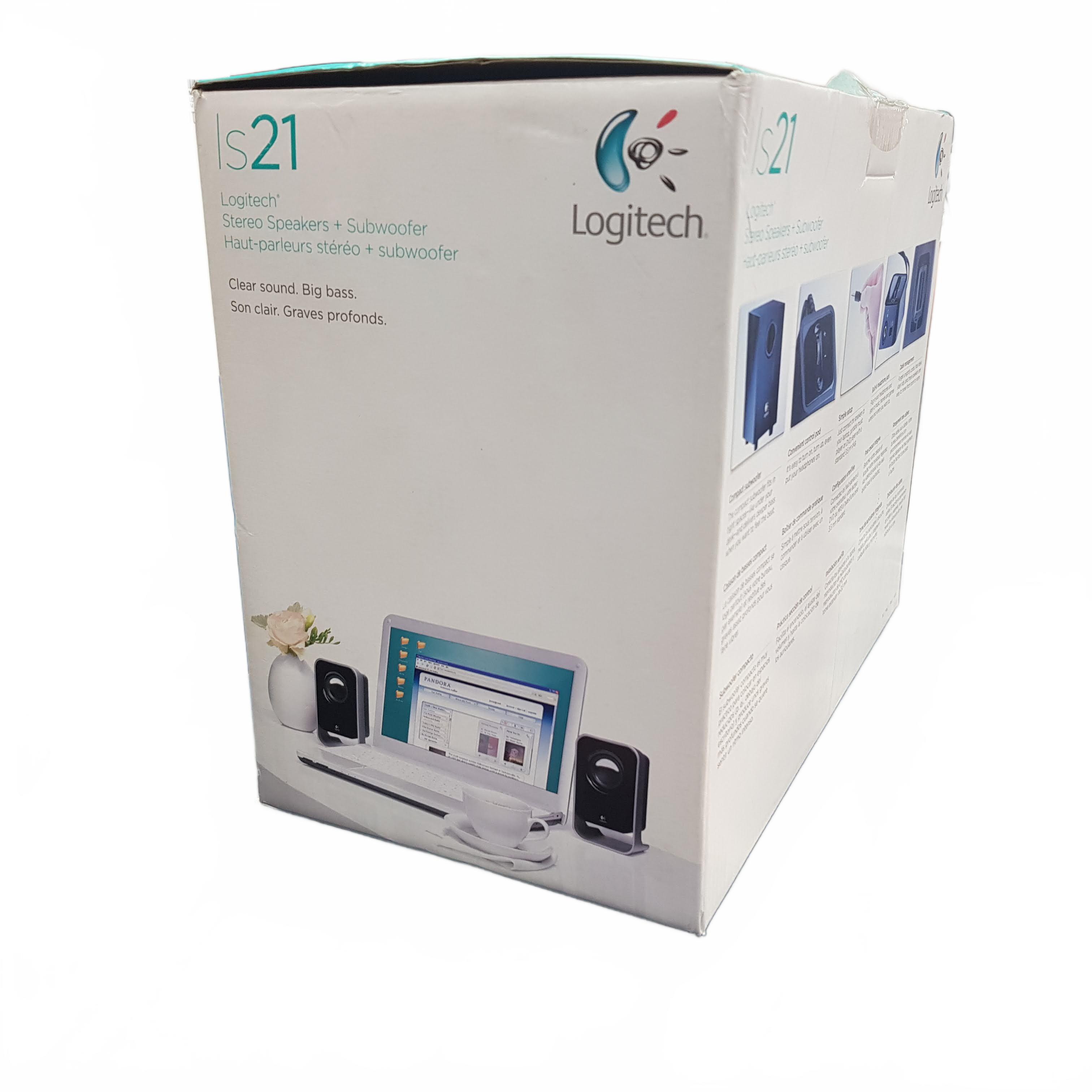 Logitech Stereo Speakers S21 Black (1434921) (MR)