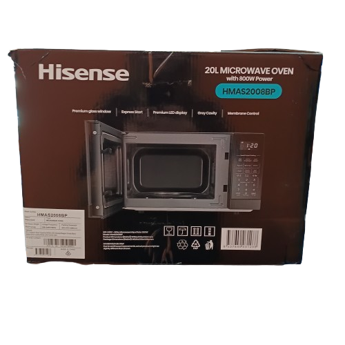 Hisense HMAS2008BP 20L 800W Black Microwave (WR 1399405)