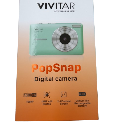 Vivitar Pop Snap Digital Compact Camera Green (LN)