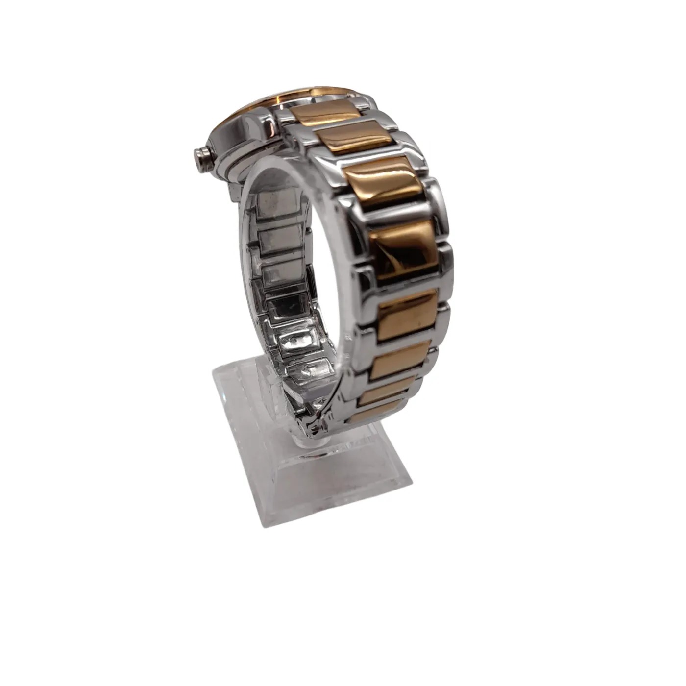 DKNY NY-2211 Silver And Gold Stainless Steel Analogue Watch With Box (WL1417376)