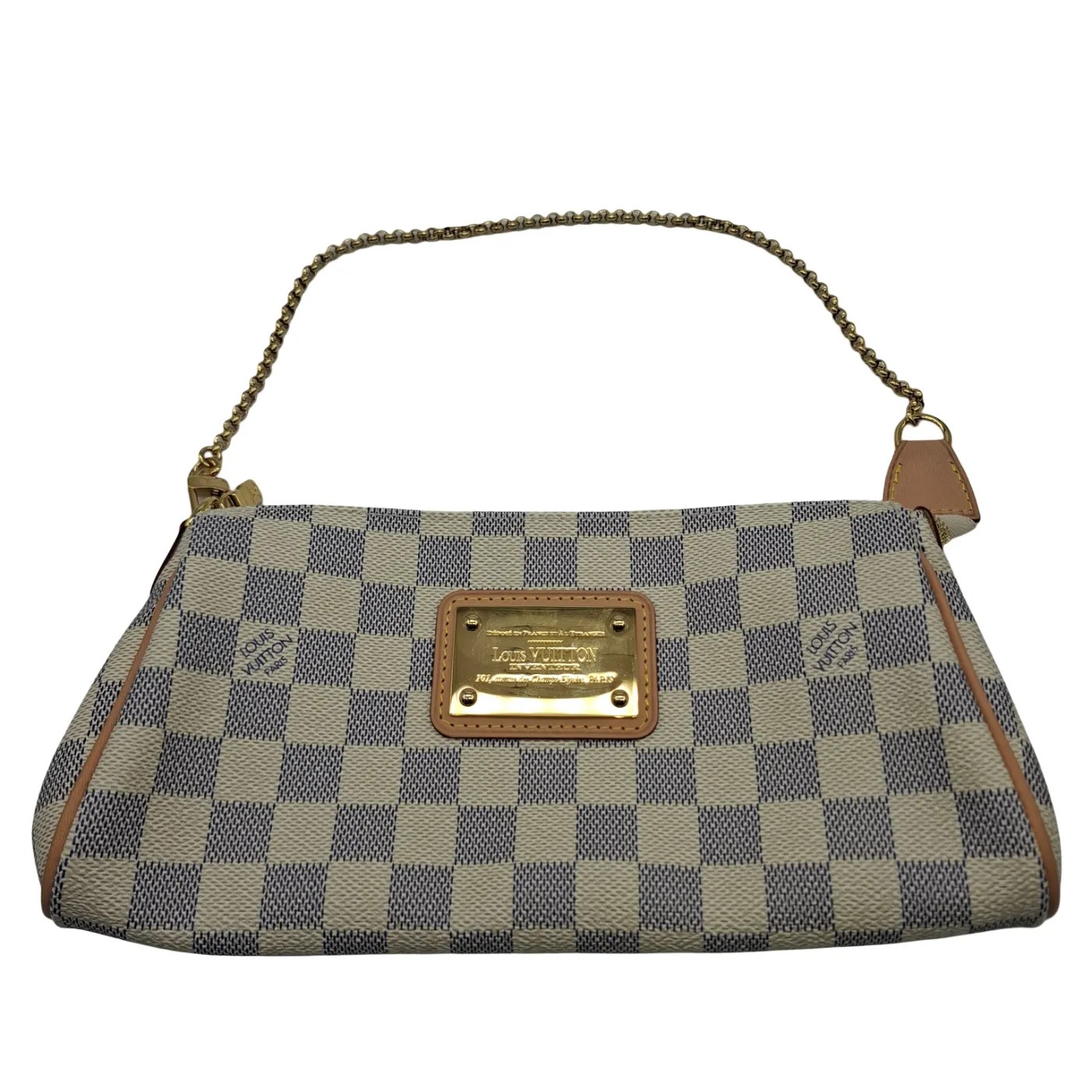 Louis Vuitton Damier Azur Eva Handbag With Box, Dustbag and Strap (WR1415934)