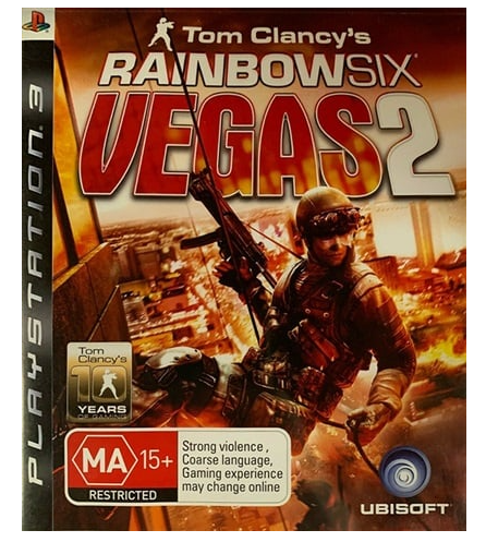 Tom Clancy’s Raindow Six Vegas Playstation 3 Game- Good Used Condition in Case with Booklet (LE)