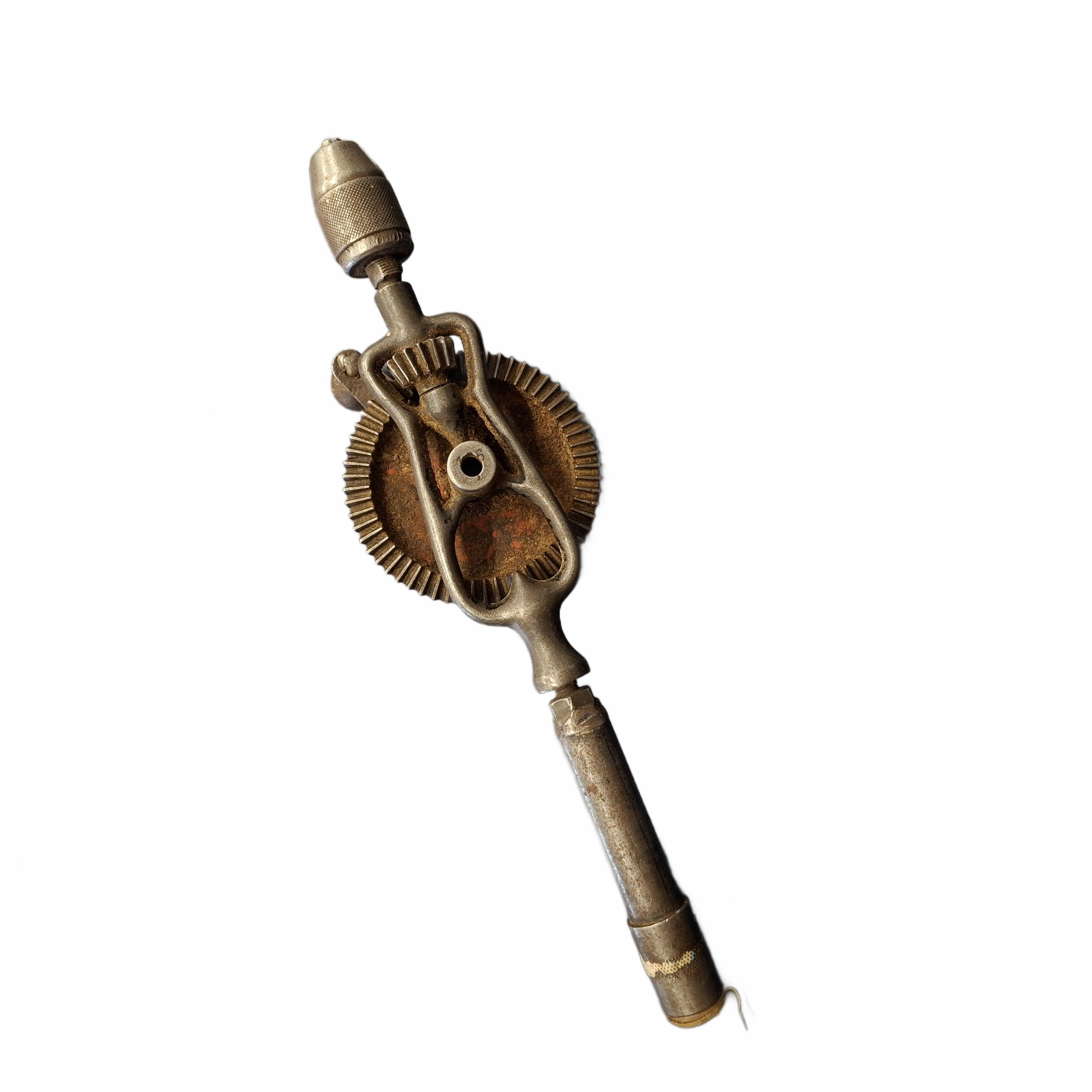 Leytool Drill 20987/44 Grey Antique Metal Drill With Drill Bit (1430130) (JN)