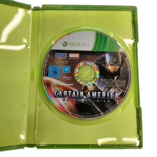 Captain America- Super Soldier XBox 360 Game. Good Used Condition, not in Original Case (LE)