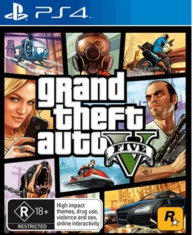 Grand Theft Auto V PlayStation 4 Good Condition with Manual (LN)