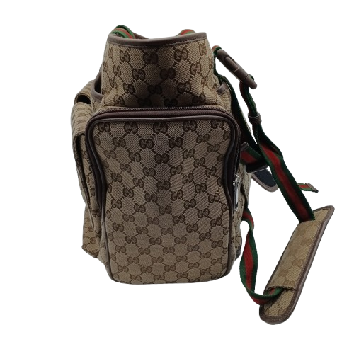 Gucci Changing Bag in GG Canvas + Dust Bag + Card + Entrupy – Second Hand Item Signs of Wear (WR 1390501)
