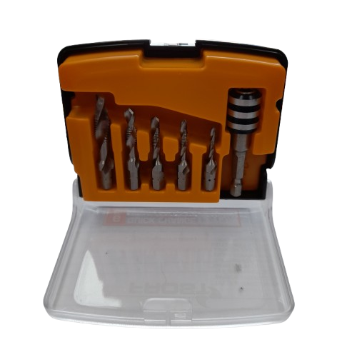 Frost 92502 6-Piece Quick Change Tap and Drill Bit Set in Case (MR)