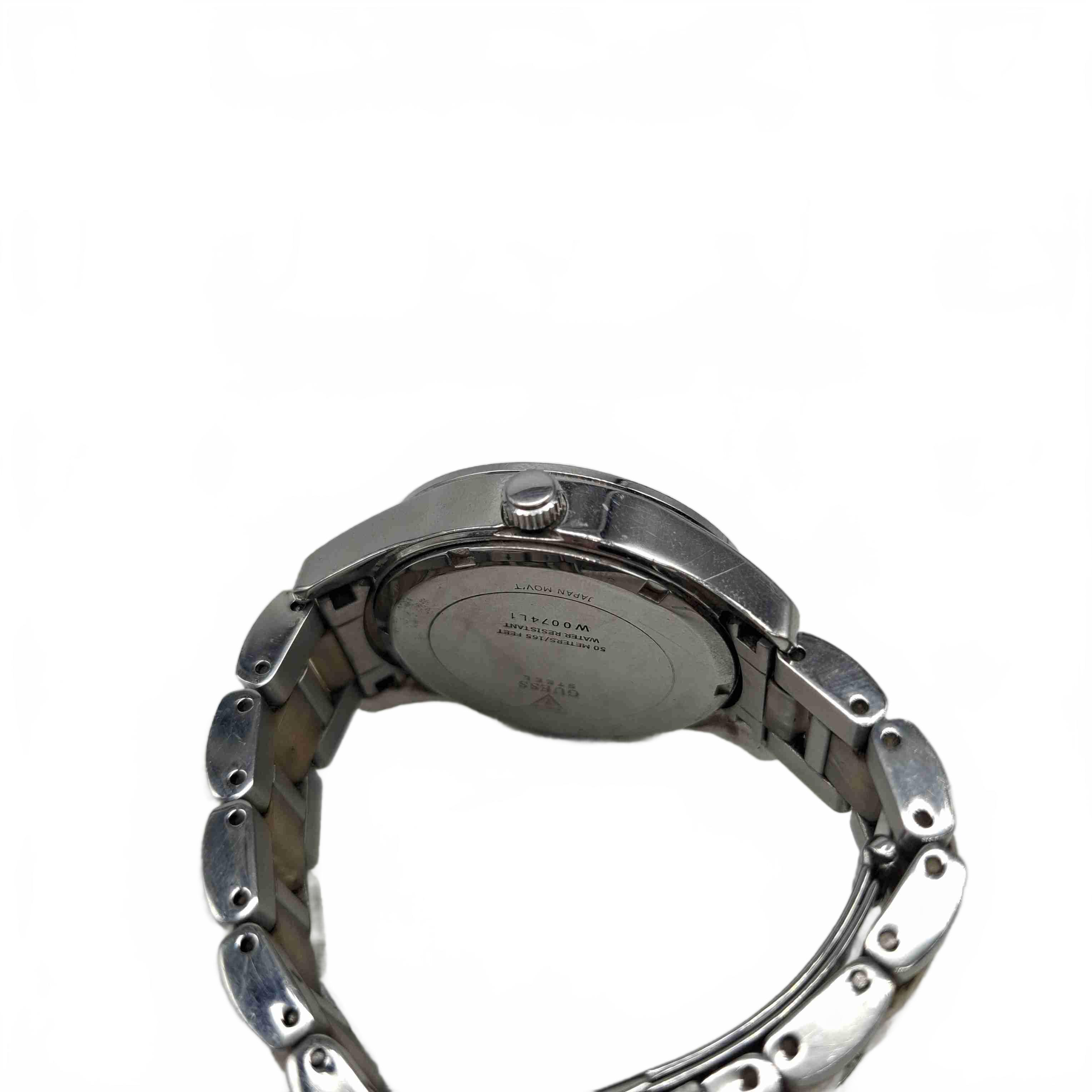 Guess Watch W0074L1 Ladies Silver White Stainless Steel Analog (WR 1407637)