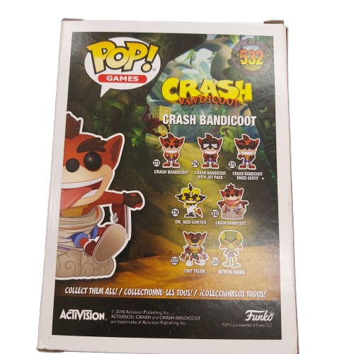 Funko Pop! Vinyl Crash Bandicoot #532, Very Good Condition With Box