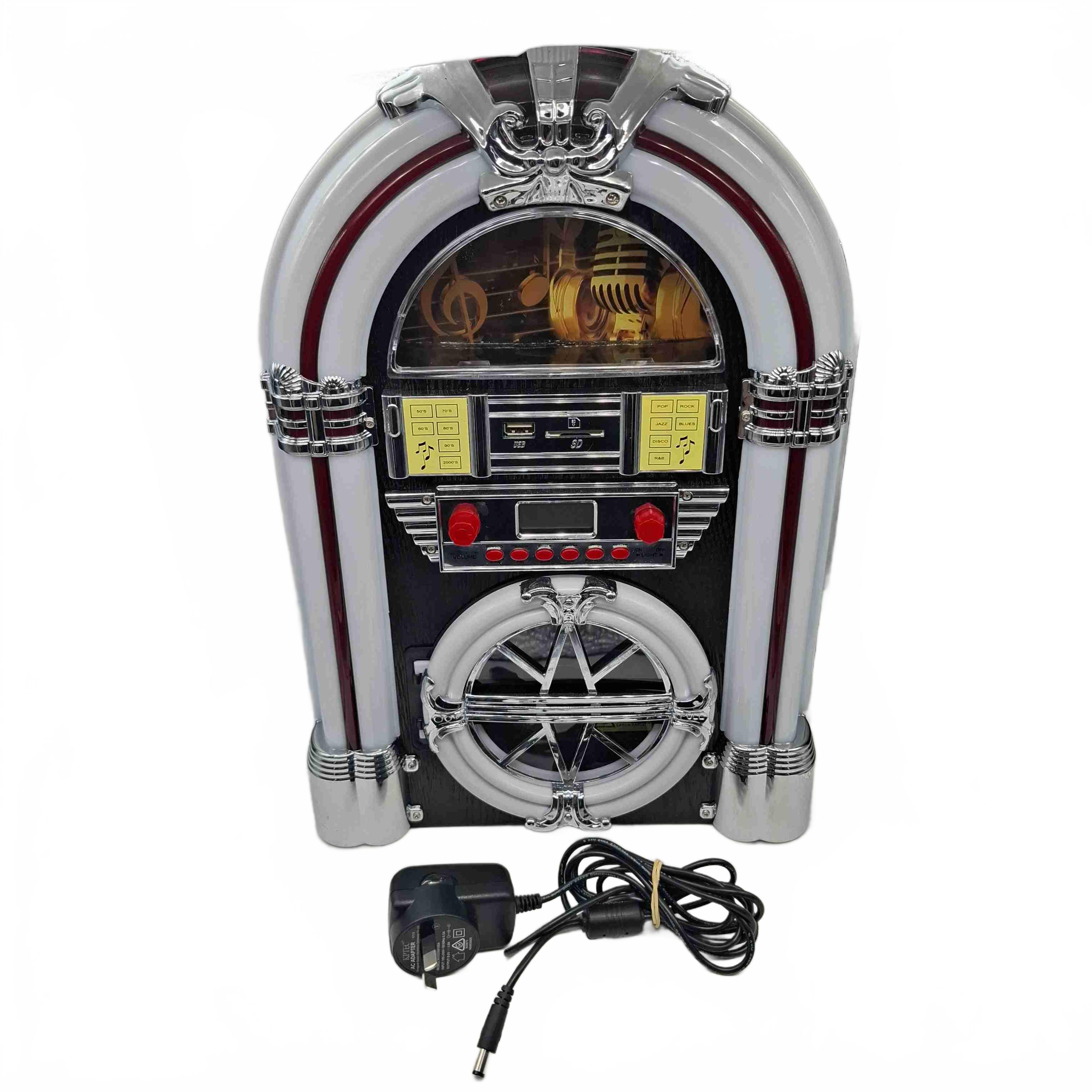 Signify Mini Retro Jukebox Bluetooth/Radio + Power Cord (WR 1430509)