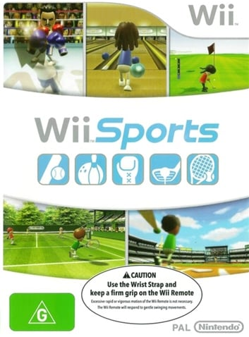 Wii Sports Nintendo Wii Good Condition with Case and Manual (LN)
