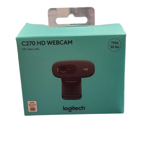 Logitech C270 HD Webcam 720p Black (GE)