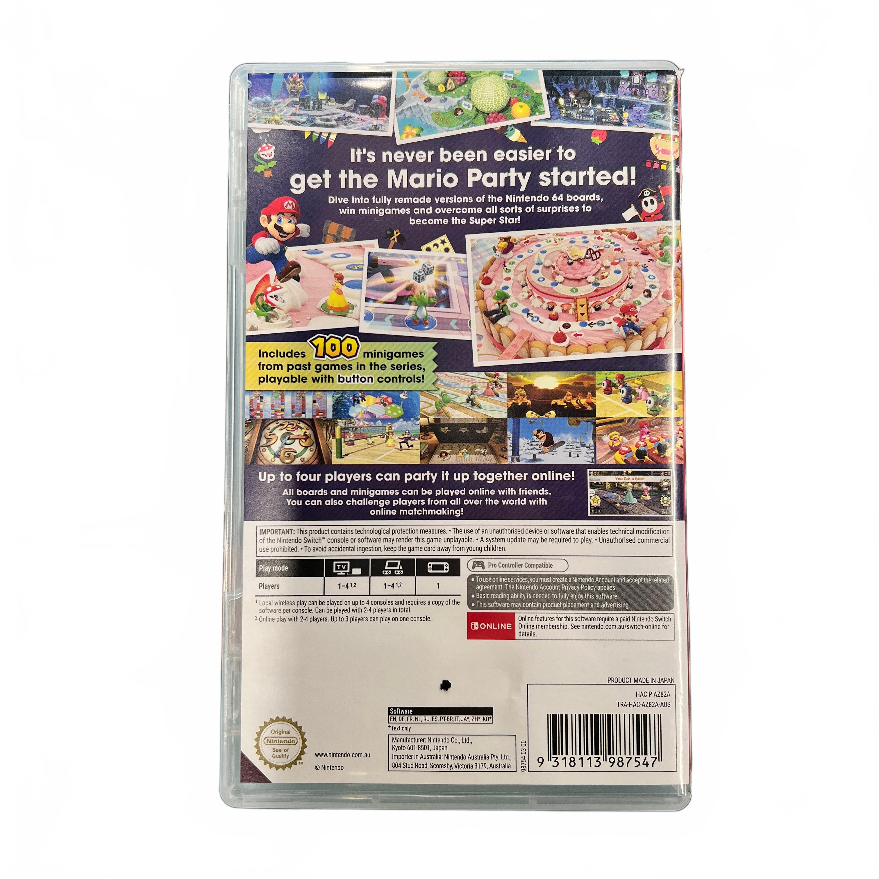 Mario Party Superstars Nintendo Switch Game (MK)