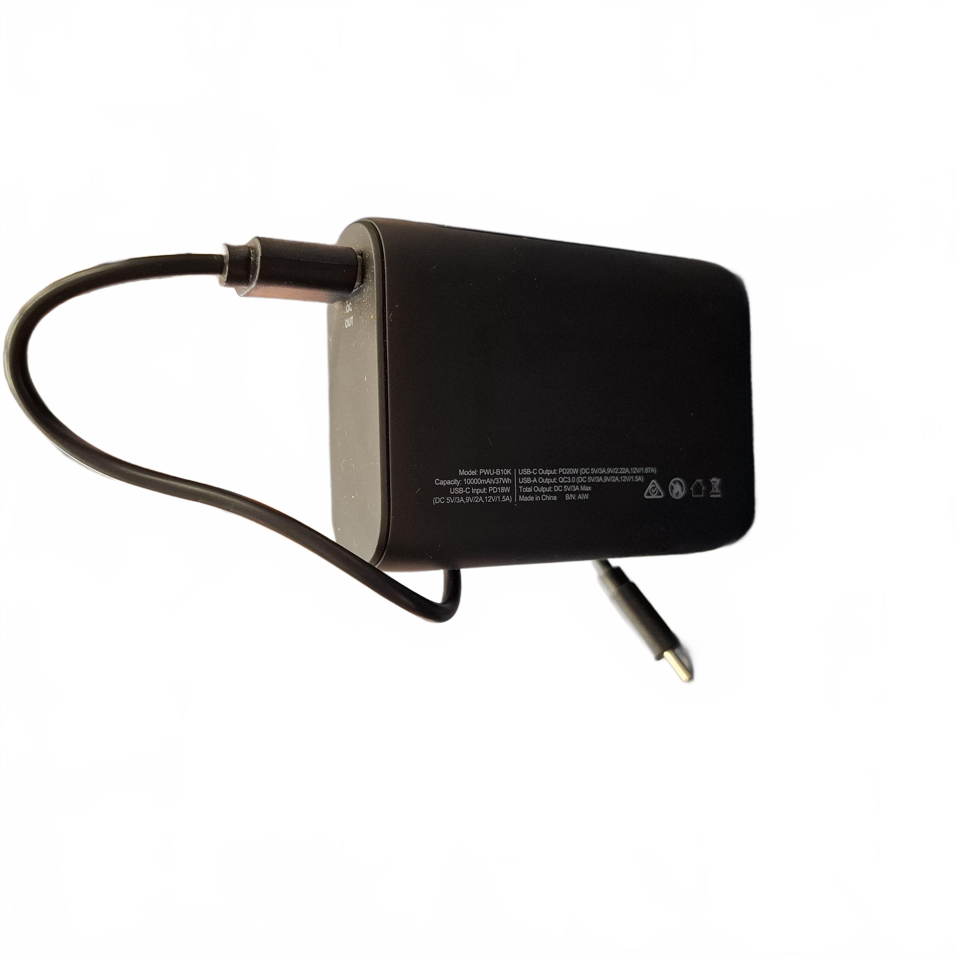 Walk N Talk Power Bank Charger PWU-810K 10000mAh Black (1430533) (JN)
