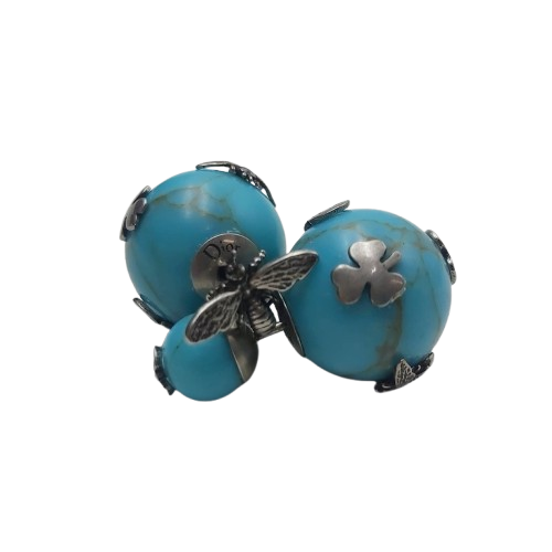 Christian Dior Turquoise Mise en Dior Tribales Earrings
