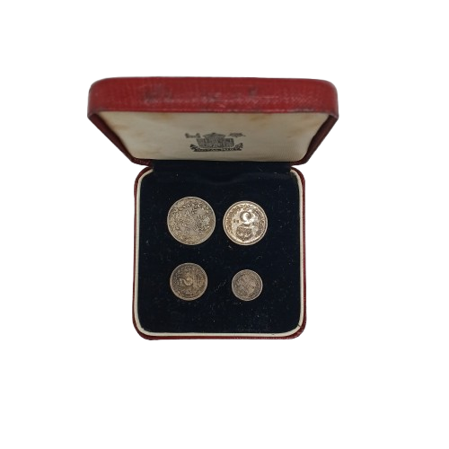 Maundy Money Coin Set Great Britain 1955, Good Used Condition (CP)