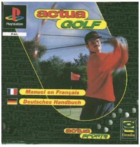 Actua Golf Playstation 1 Good Condition With Manual (GE)