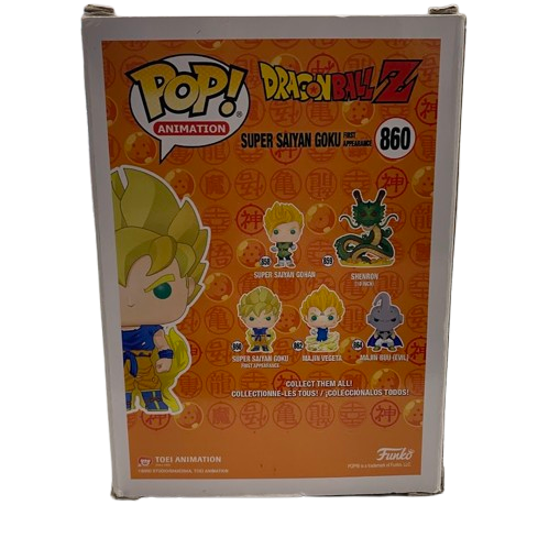 Super Saiyn Goku- Dragonball Z Pop Vinyl – 860 – Unopen. (NG)