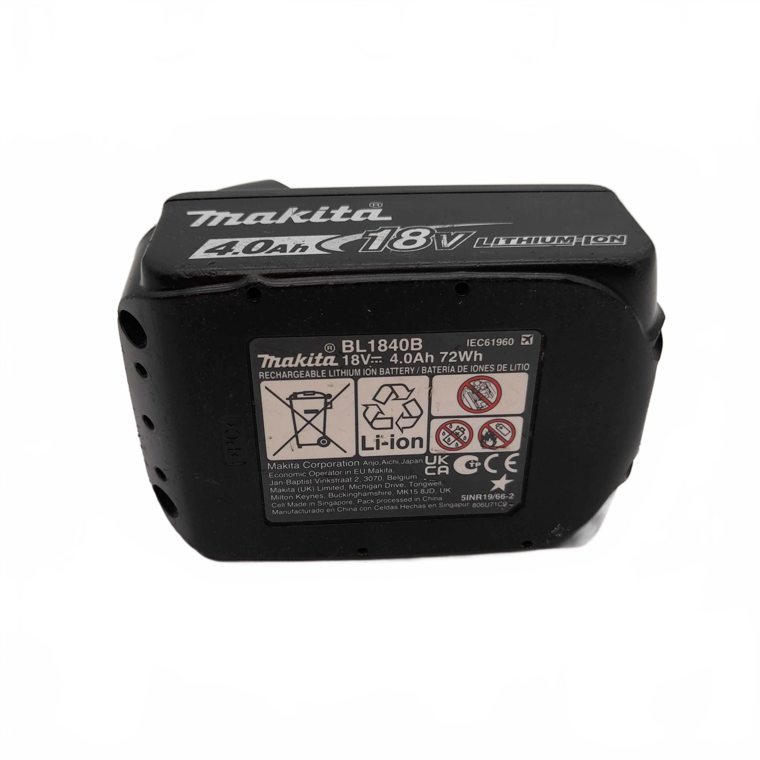 Makita Battery 18V BL1840B 4.0Ah (WL 1425934)