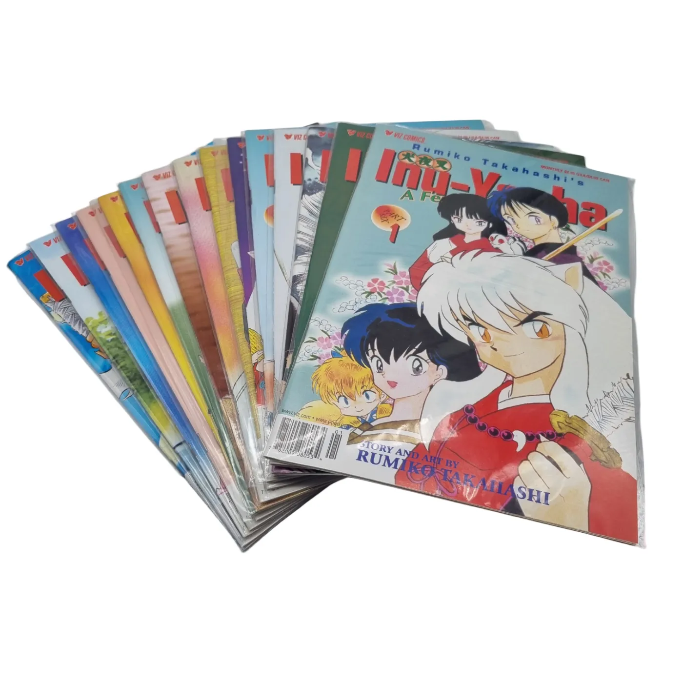 VIZ Comics Inu-Yasha Comic Set Parts 1-7 (71 Comics) (WR 1401285)
