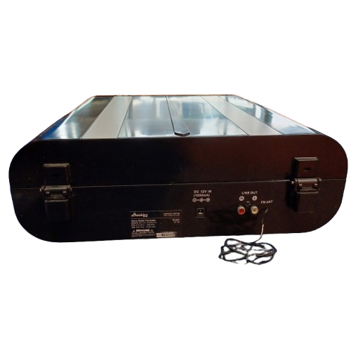 Brooklyn Retro Radio Turntable BTR9, Black, Good Used Condition, Scuffing On Top, With Box + AC Adaptor (NA 1371232)