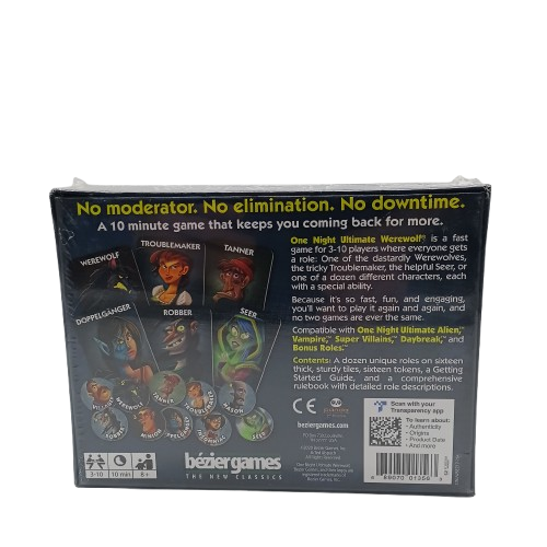 Bezier Games One Night Ultimate Werewolf Board Game (1424148) (CP)