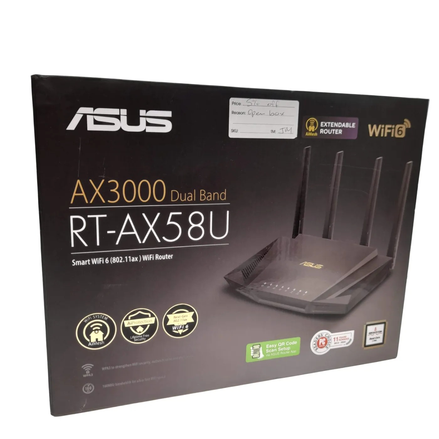 Asus RT-AX3000 Modem Router In Box (WR 1410484)