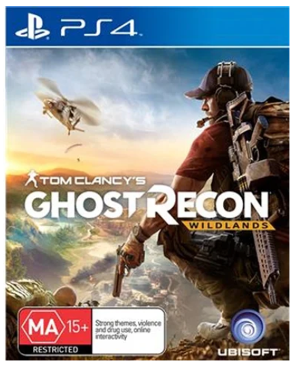 Tom Clancys Ghost Recon Wildlands Playstation 4 Game Good Condition With Manual * Plastic Casing Ripped *