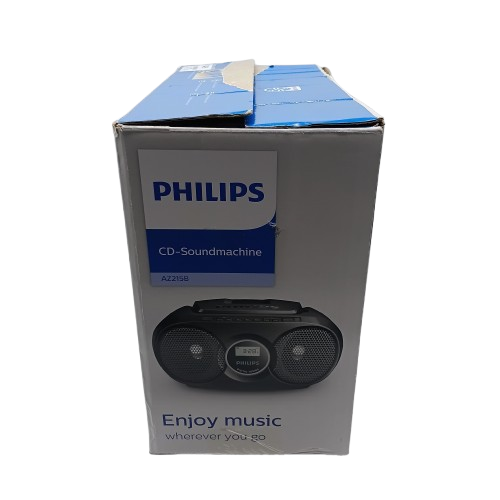 Philips AZ215B/79 Portable CD Soundmachine and FM Radio Black (1424010)