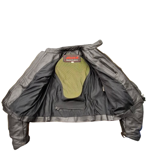 RJAYS Black Motorcycle Jacket – Men’s Size 44 (JN)