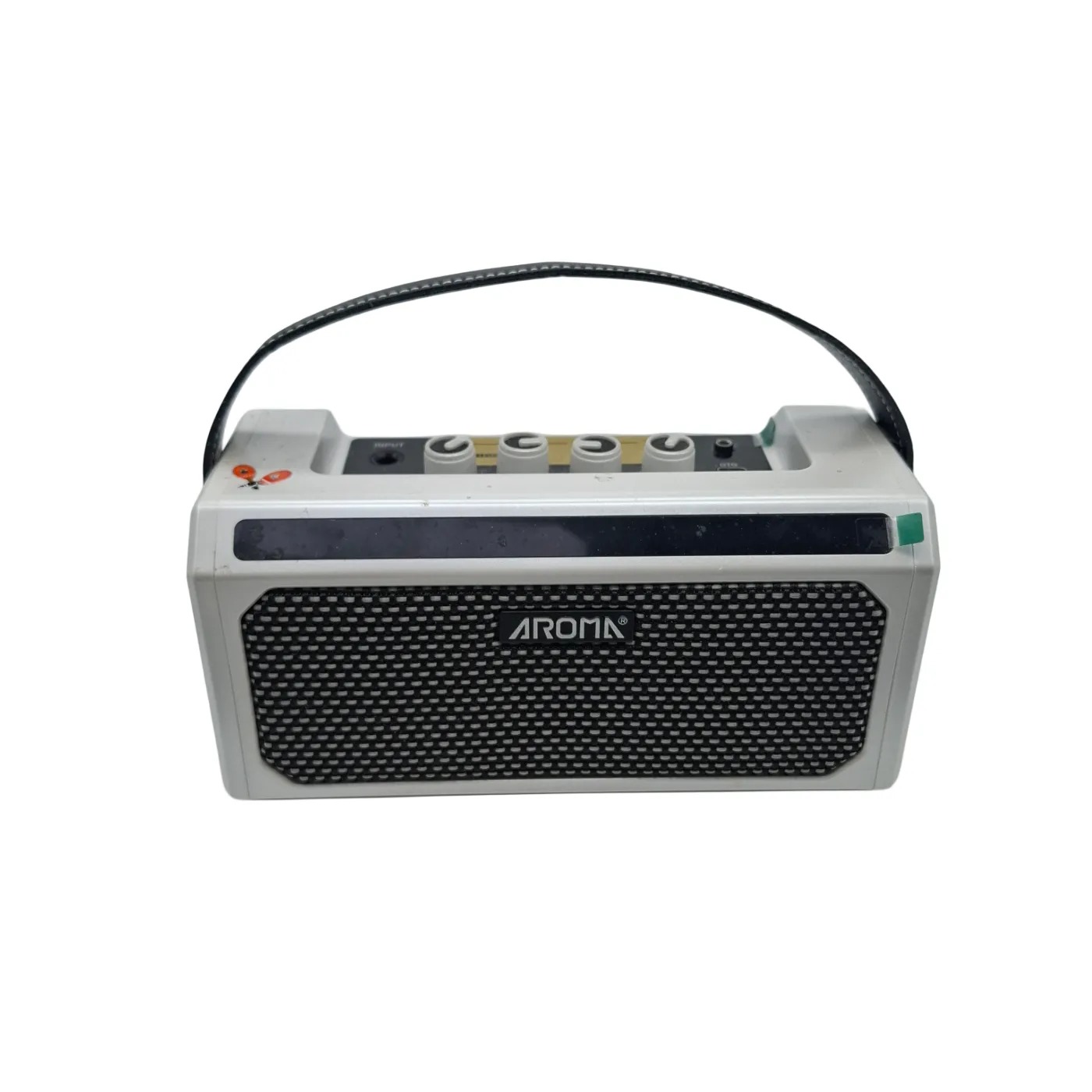Aroma TG-08A Guitar Amplifier Silver In Box With Guitar Lead (WR 1416220)