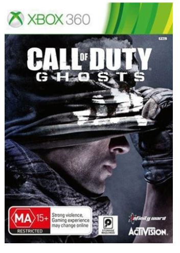 Microsoft XBOX 360 Call Of Duty Ghosts (2 Discs), Very Good Condition, With Case No Manual