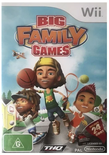 Big Family Games Nintendo Wii Good With Manual
