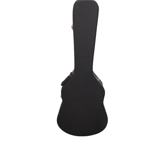 HAZE BELCAT Semi-Hollow Acoustic Guitar with Hard Case (MR)