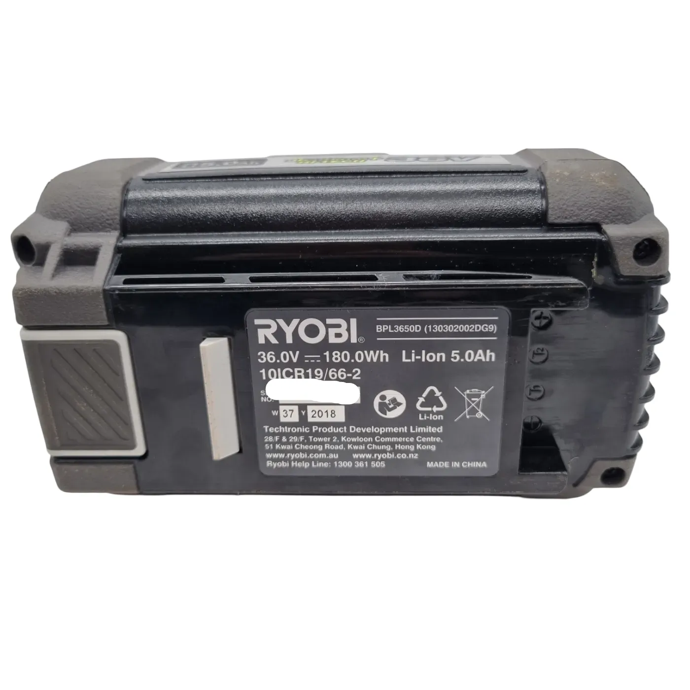Ryobi BPL3650D Battery – 36V 5.0Ah Lithium-Ion (WR 1336846)