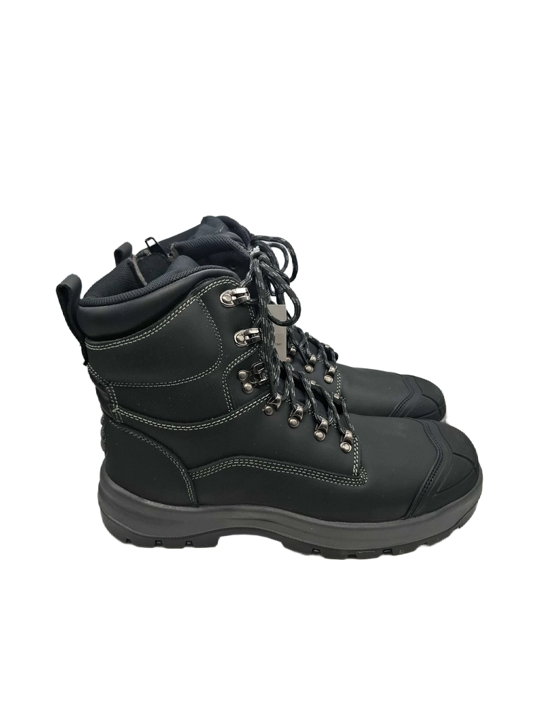 JBS Roadtrain Zip Safety Work Boots 9F1BXD1 Black Mens Size US 10 (WR1427789)