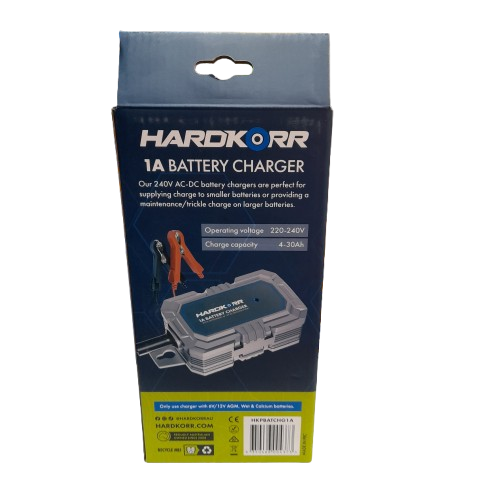 Hardkorr HKPBATCHG1A 6/12V Battery Charger in Box (LN)