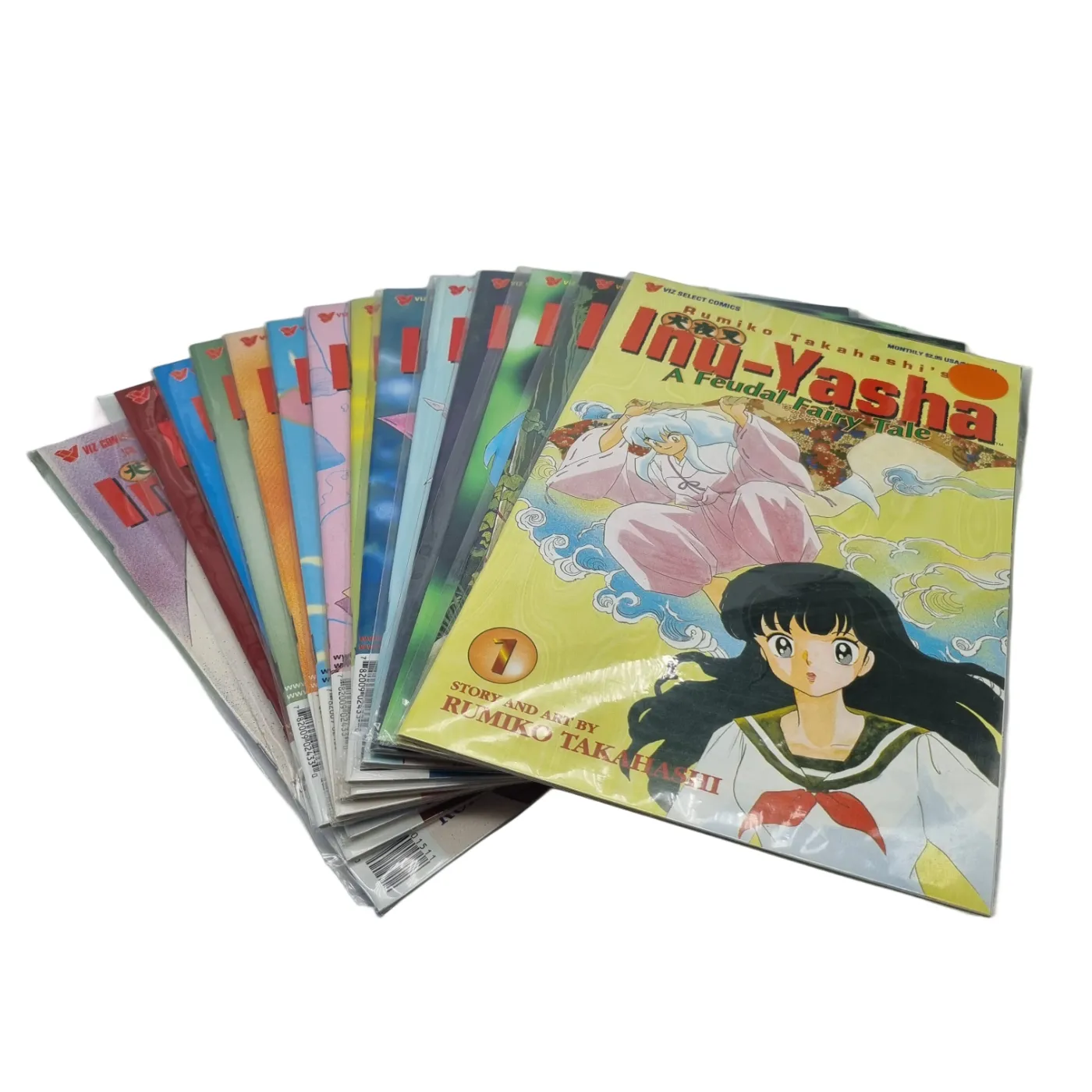VIZ Comics Inu-Yasha Comic Set Parts 1-7 (71 Comics) (WR 1401285)