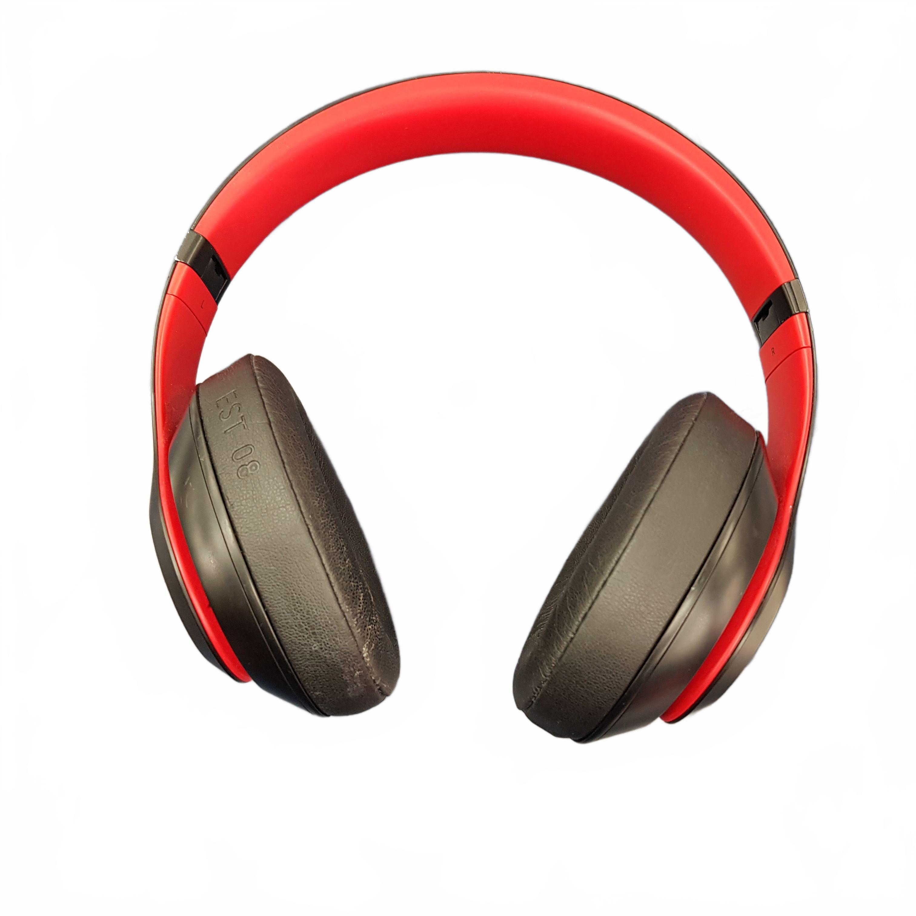 Beats Headphones Bluetooth Studio 3 Red And Black **SECOND HAND** (MR1434858)