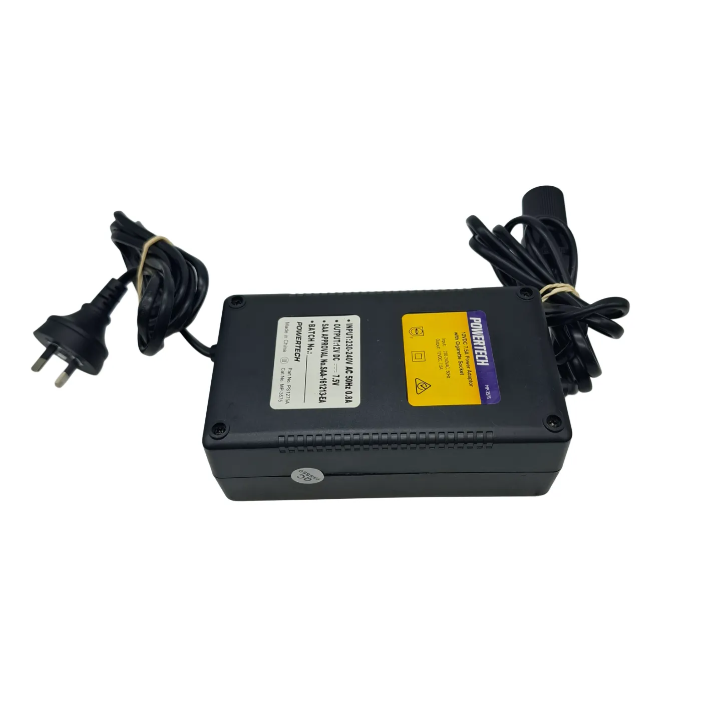 Powertech 12VDC 7.5AH Power Adapter MP‑3575 (WR)