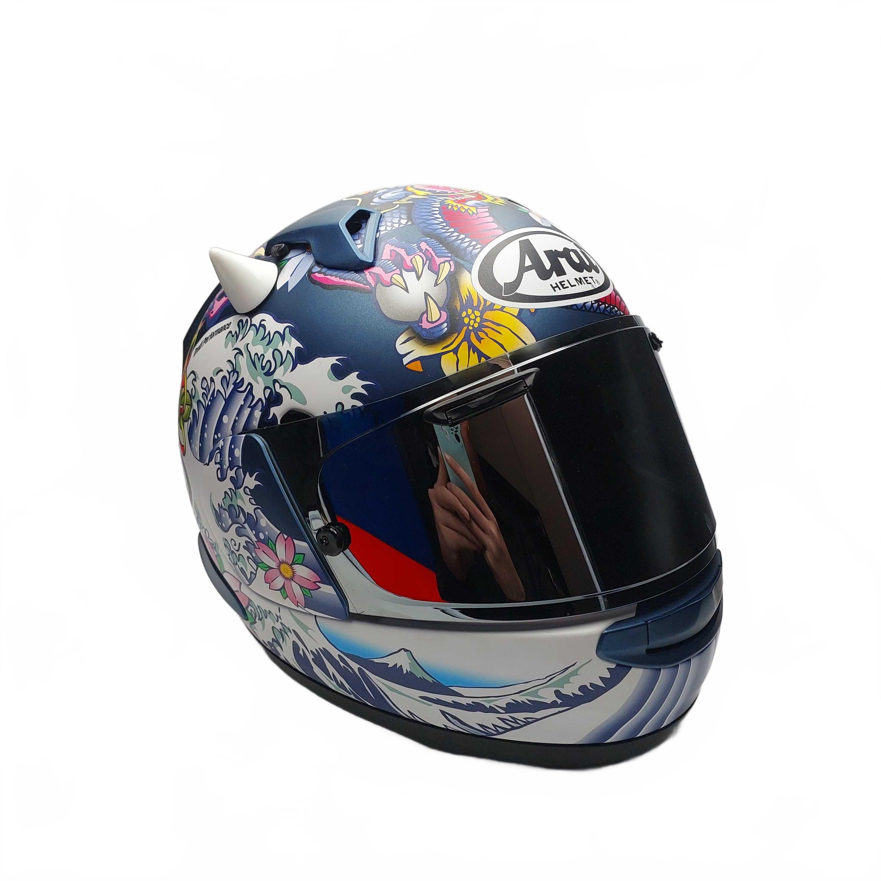 Arai Motorbike Helmet QV-Pro BCE22-05 Blue Size XS (GB 1424101)