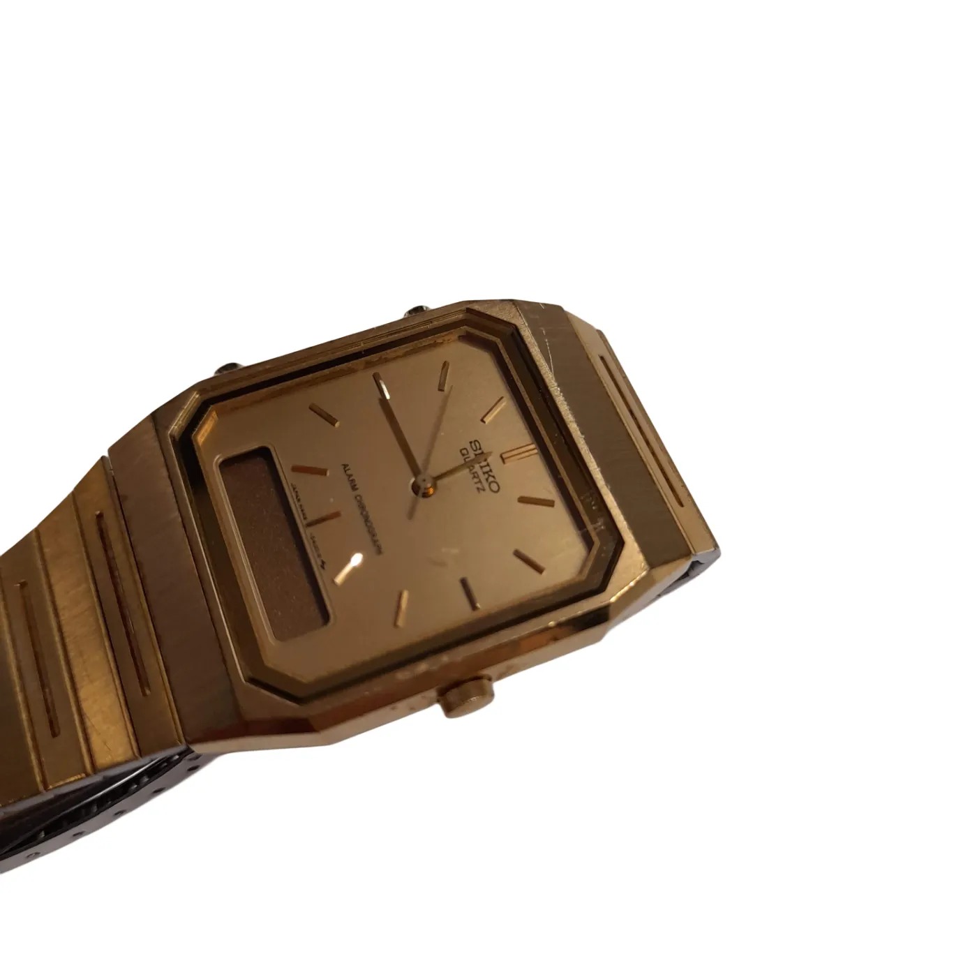 Seiko H449-5320 Gold Stainless Steel Analogue Digital Watch (WL1417377)