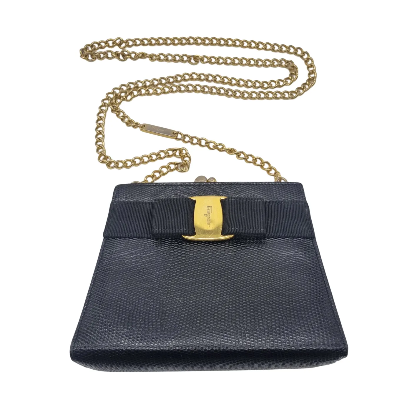 Salvatore Ferragamo Vara Leather Shoulder Bag (WR 1346532)