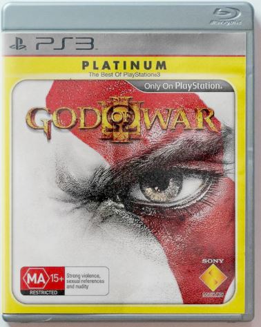 Sony Playstation 3 God Of War III Platinum Edition, Very Good Condition, With Case + Manual (GE)