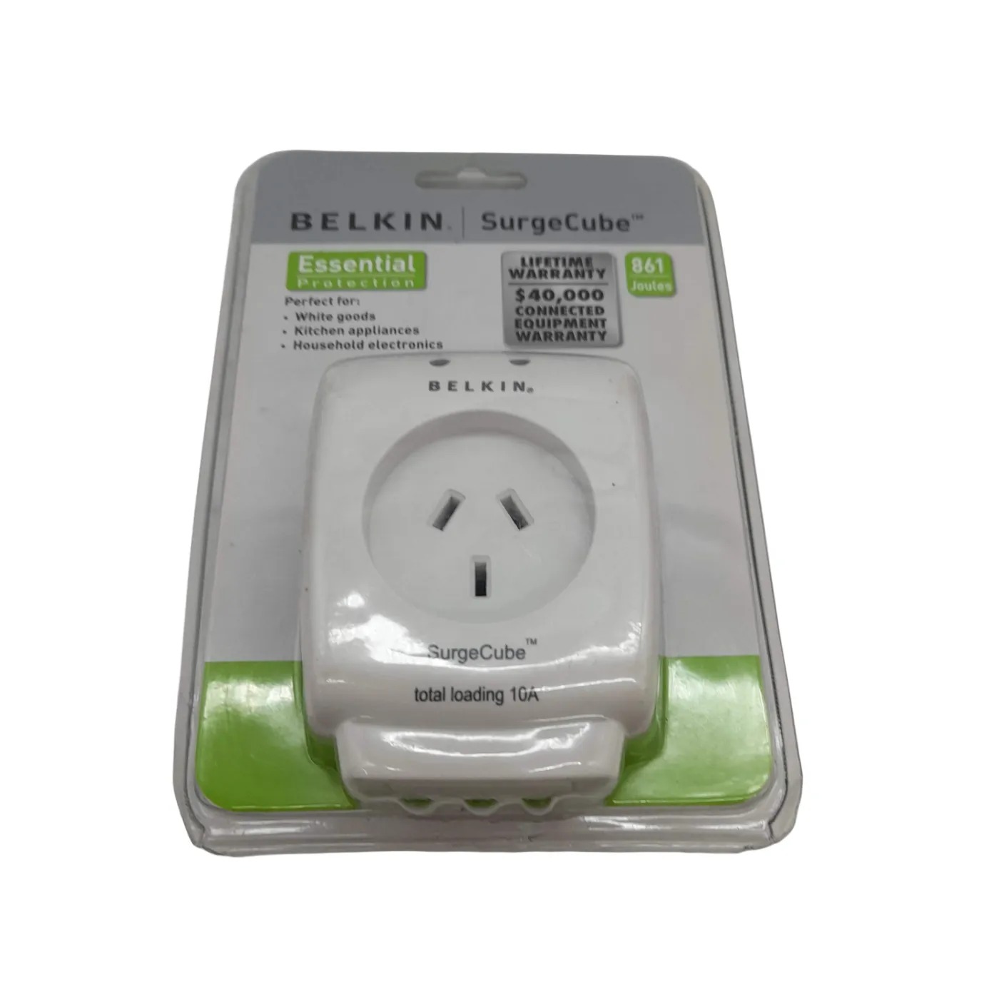 Belkin SurgeCube 1-Outlet Surge Protector New In Plastic  (WL1405362)