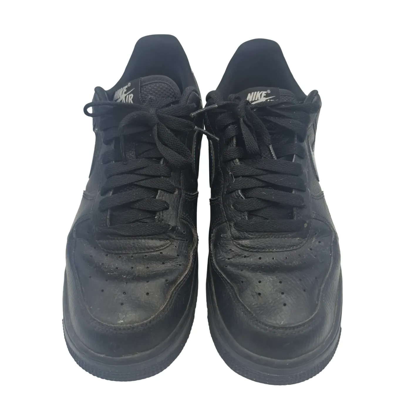Nike Air Force 1 07 Low Black/Blue Lightning Sneakers FD0654‑001 Men’s Size US 8.5 Used (WR 1389778)