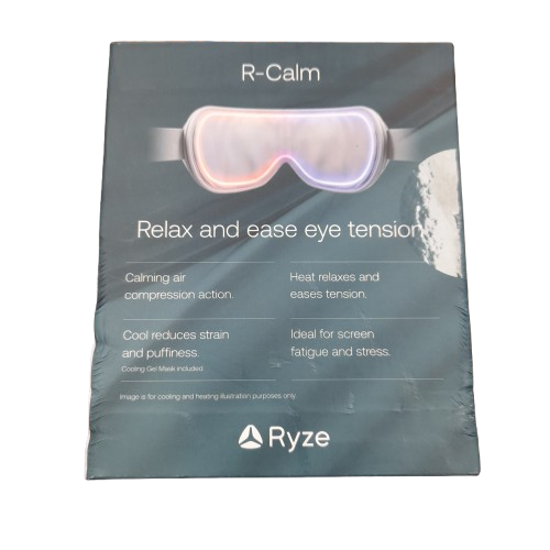 Ryze R-Calm Hot And Cold Eye Massager Grey RZ-EYEMSHC (LN)