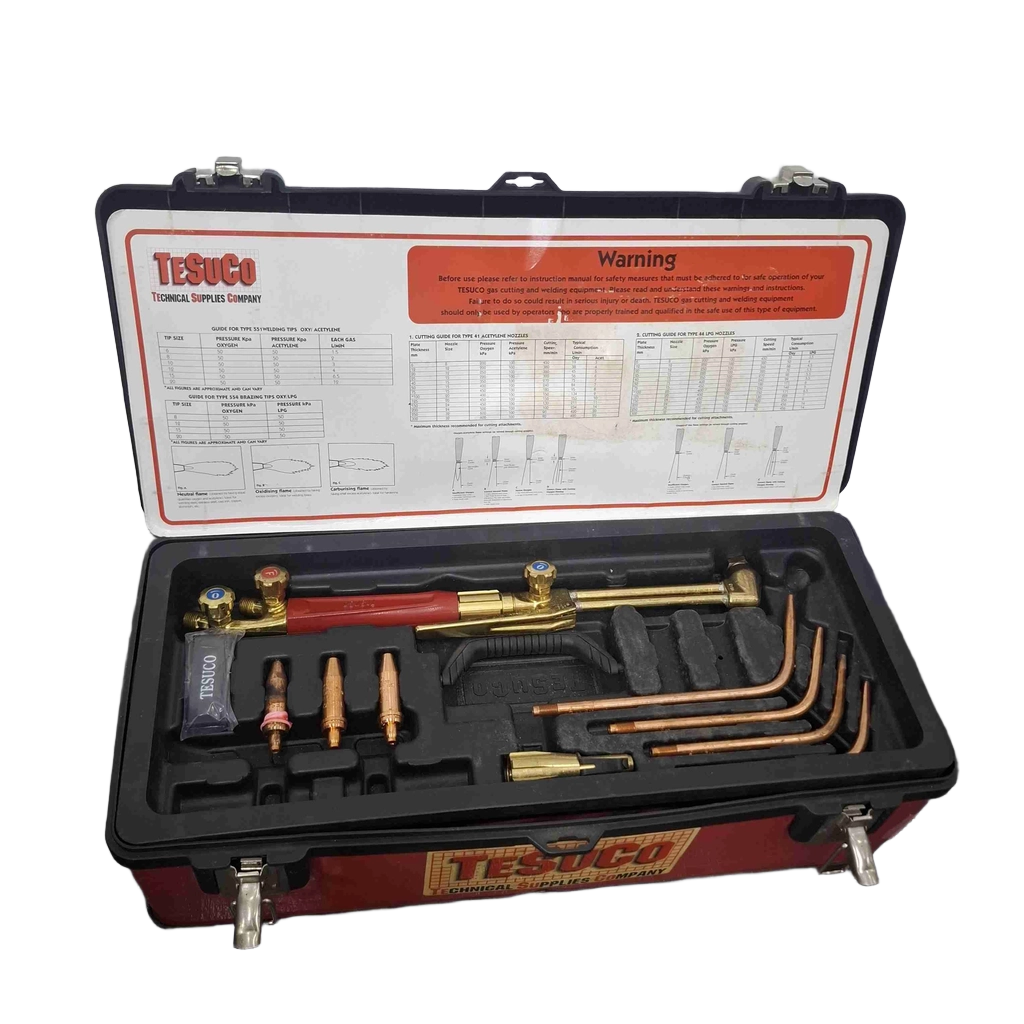 Tesuco Oxygen Acetylene Welding Kit In Case + Accessories (WR 1432704)