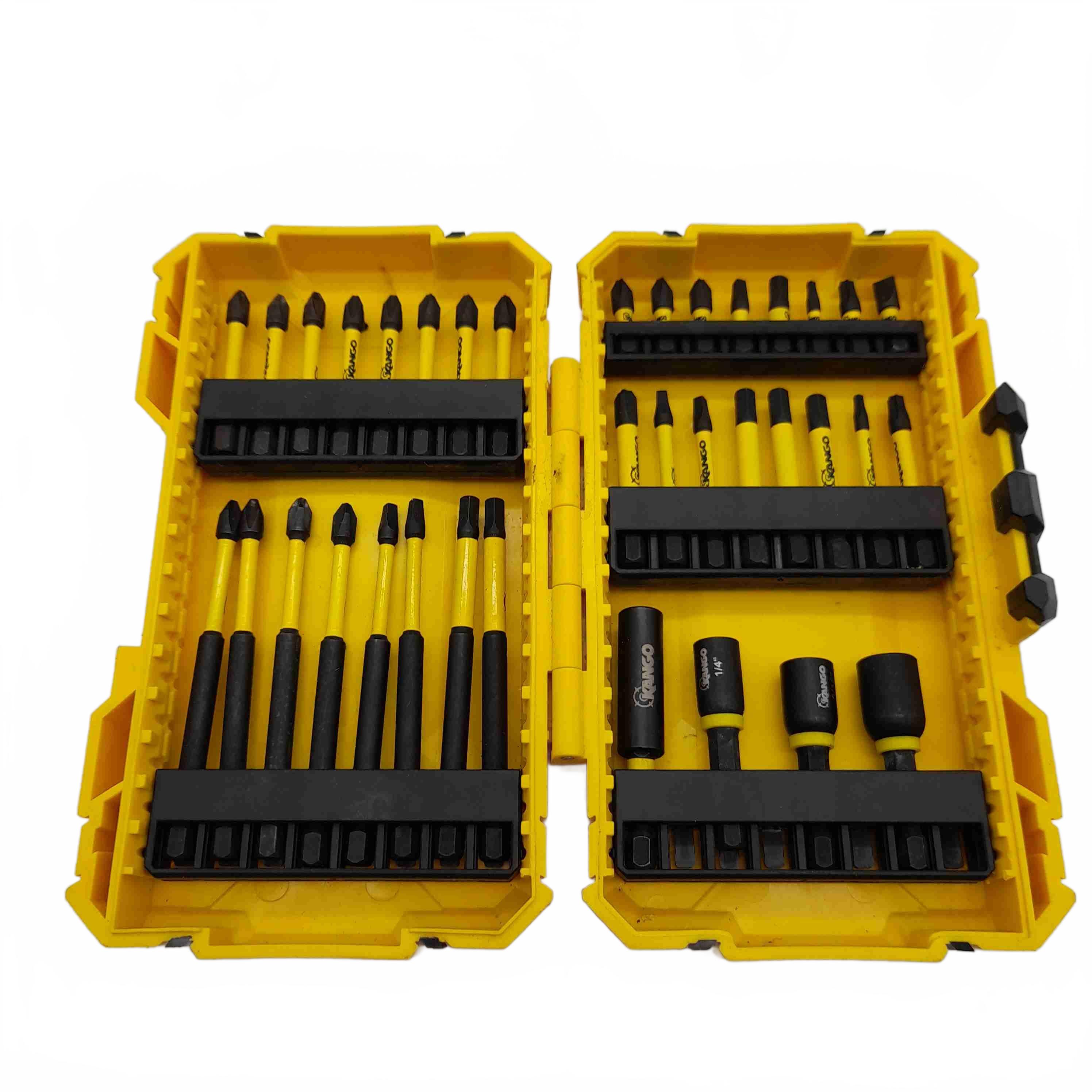 Kango Drill Bits Hypertorqe Fasteners Black In Yellow Case (WL1436587)